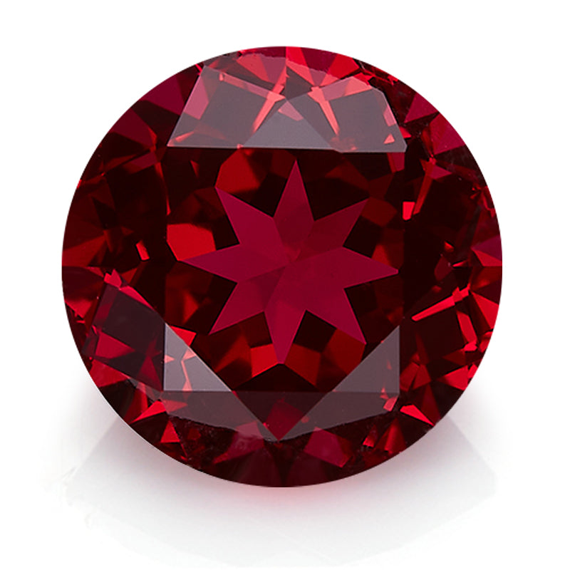 Red Round-Cut Loose Lab-Grown Diamond