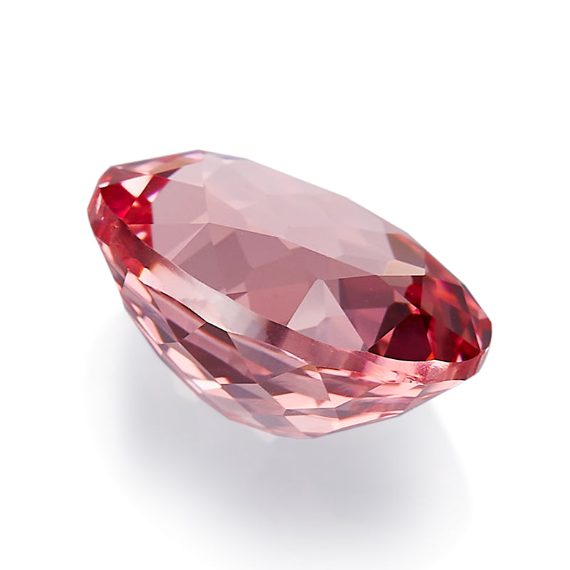 Pink Oval-Cut Loose Lab-Grown Diamond