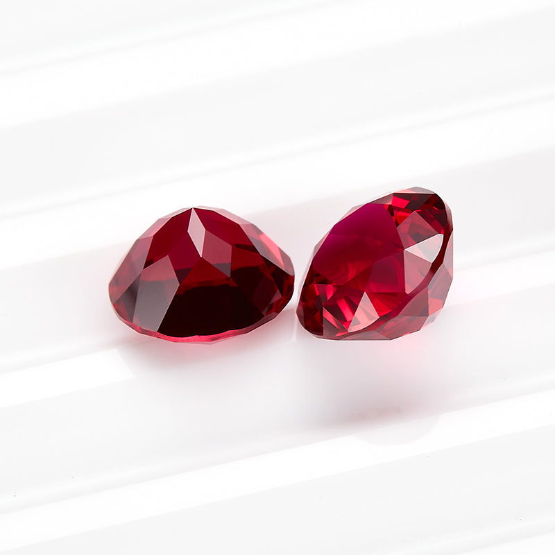 Red Round-Cut Loose Lab-Grown Diamond