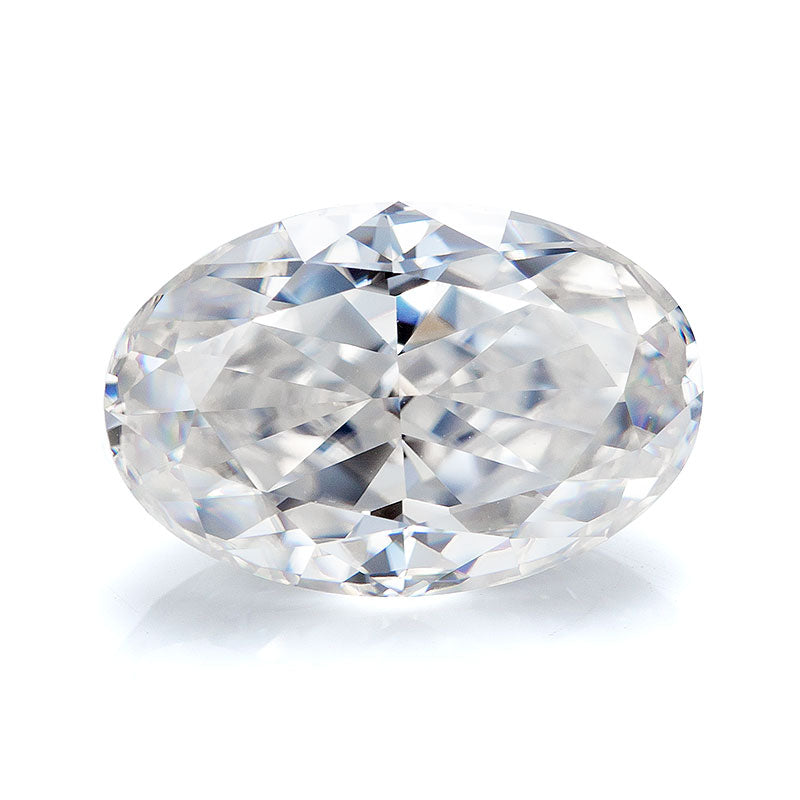 Clear Oval-Cut Moissanite Loose Stone