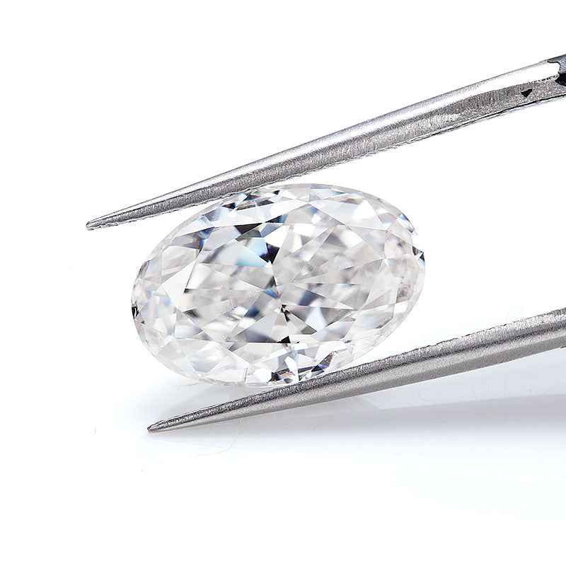 Clear Oval-Cut Moissanite Loose Stone