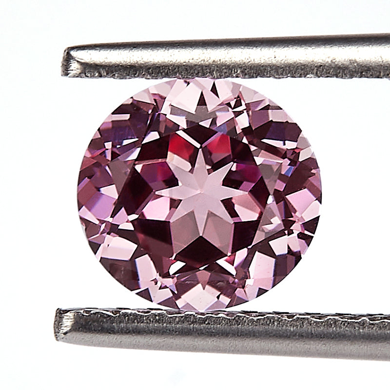 Pink Round-Cut Loose Lab-Grown Diamond