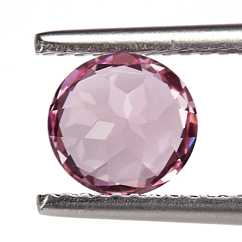 Pink Round-Cut Loose Lab-Grown Diamond