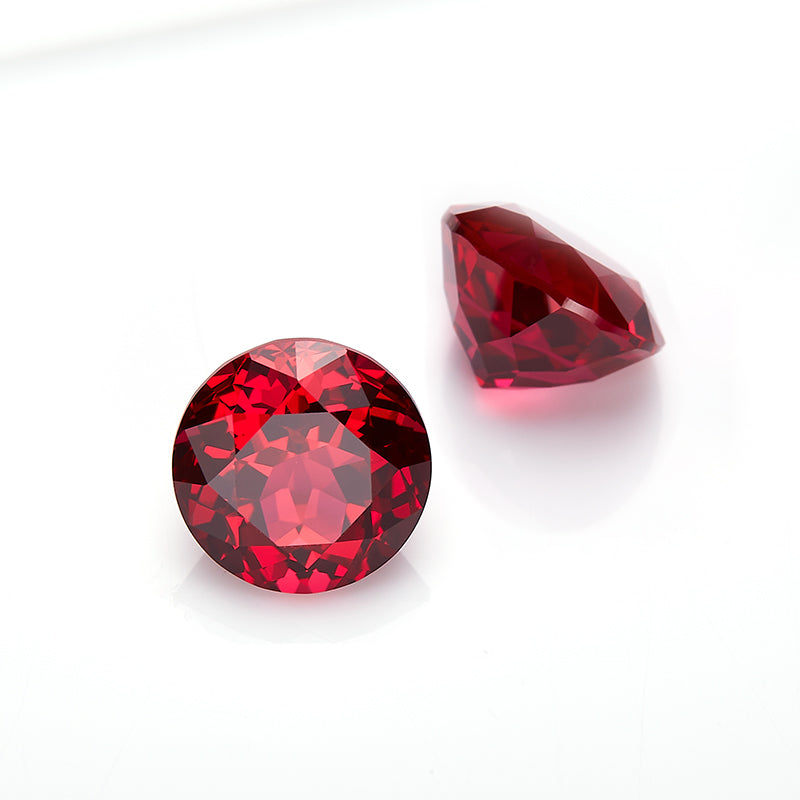 Red Round-Cut Loose Lab-Grown Diamond