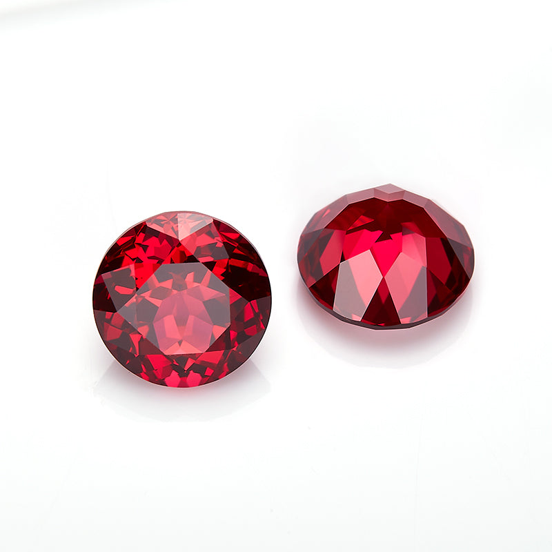 Red Round-Cut Loose Lab-Grown Diamond