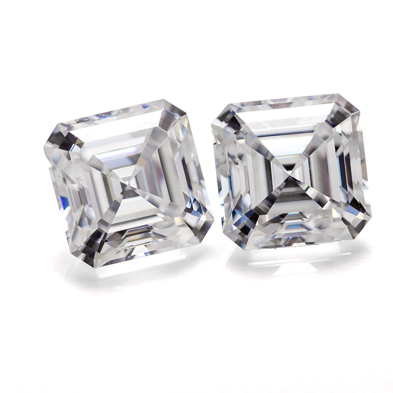 Refined Asscher-Cut Moissanite Loose Stone