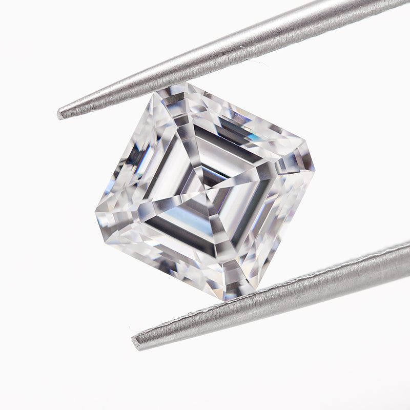 Refined Asscher-Cut Moissanite Loose Stone