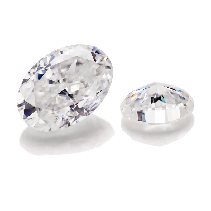 Clear Oval-Cut Moissanite Loose Stone