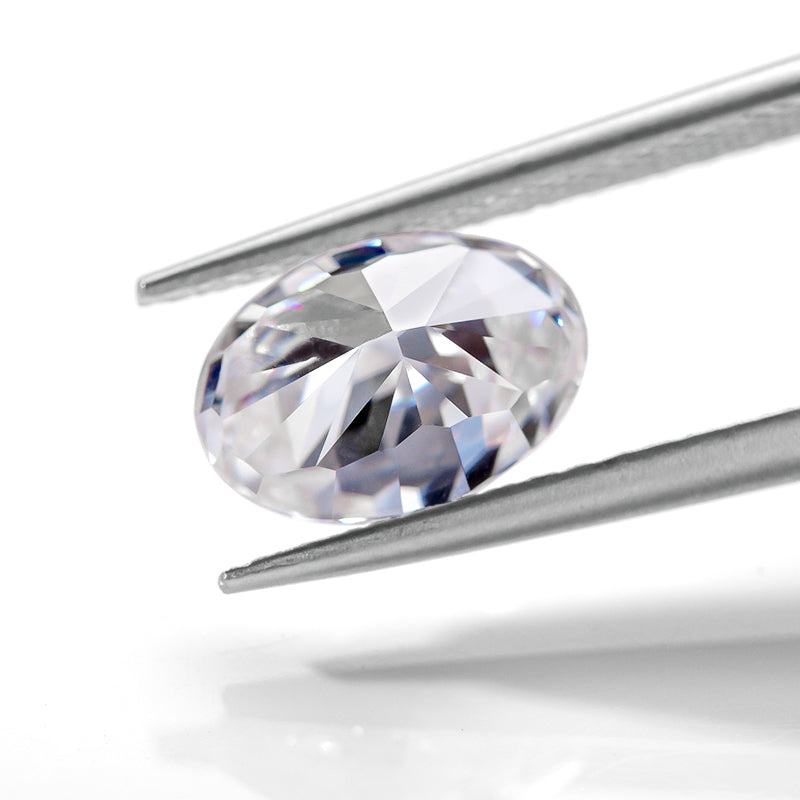 Clear Oval-Cut Moissanite Loose Stone