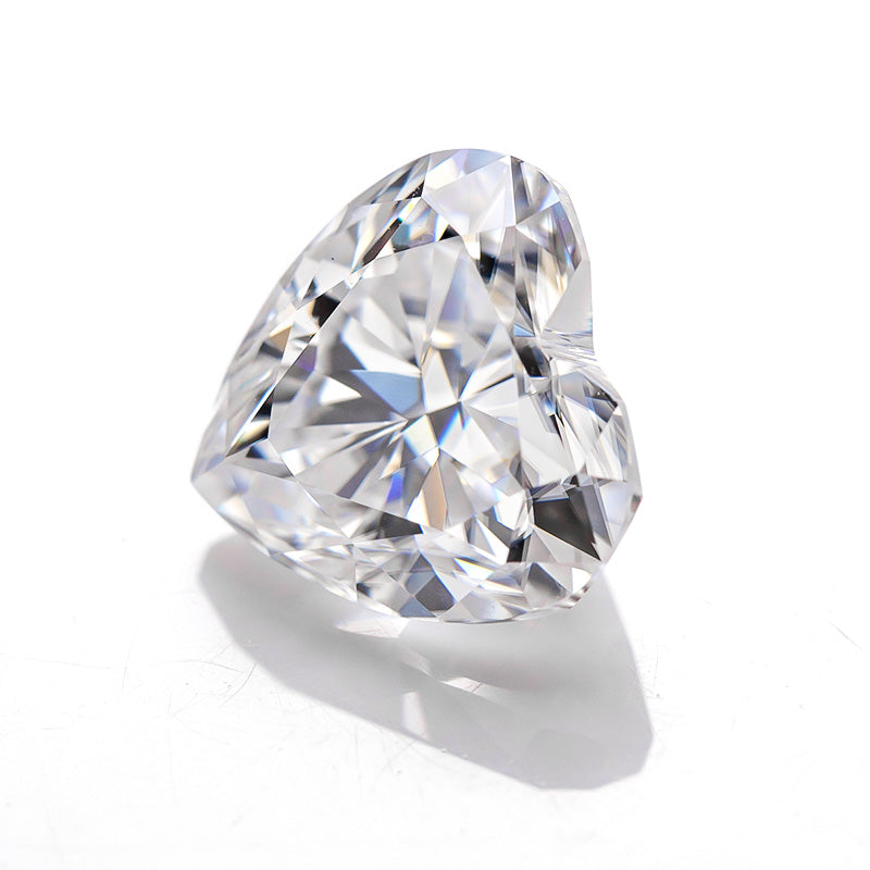 Warm Heart-Cut Moissanite Loose Stone