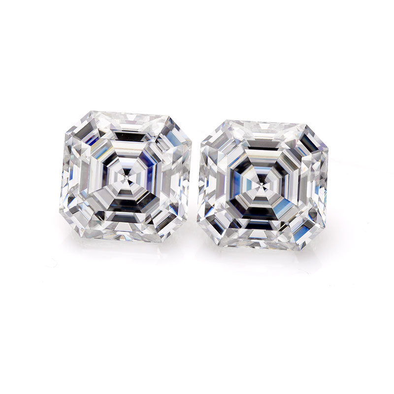 Refined Asscher-Cut Moissanite Loose Stone