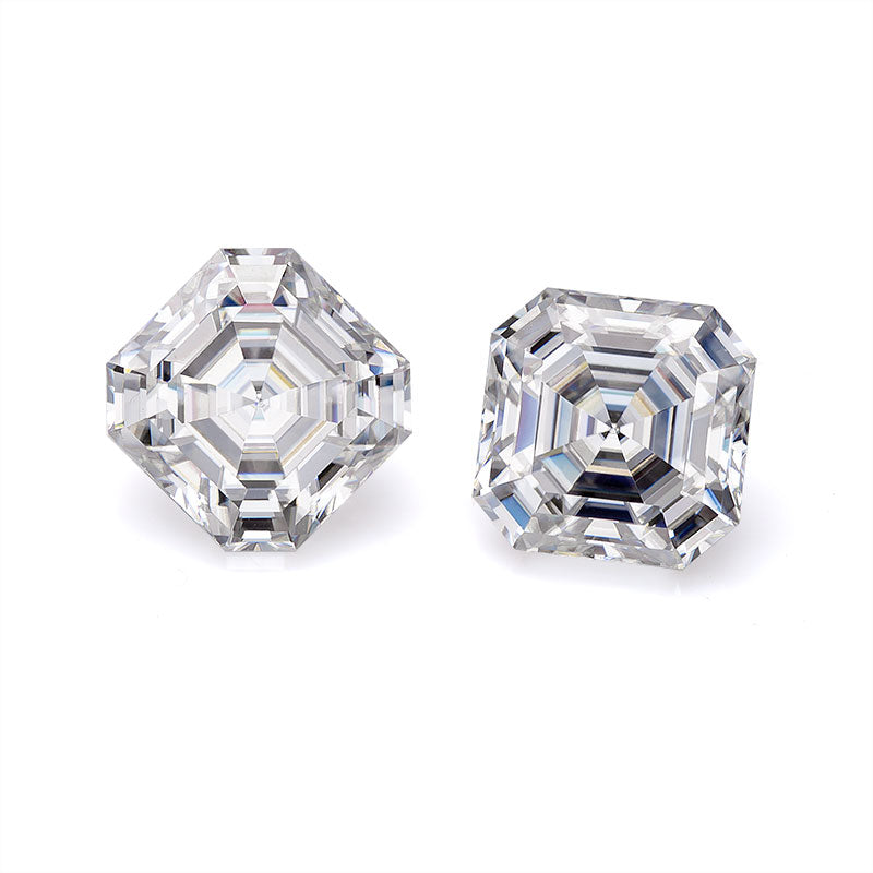 Refined Asscher-Cut Moissanite Loose Stone