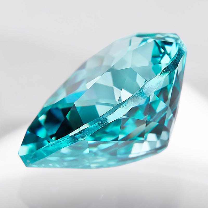 Teal Pear-Cut Loose Lab-Grown Diamond