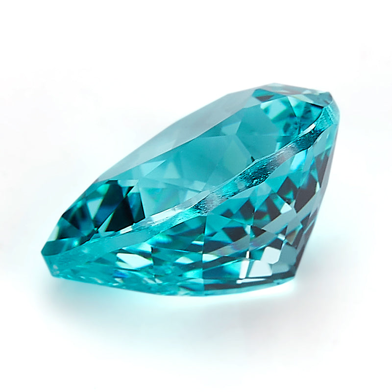 Teal Pear-Cut Loose Lab-Grown Diamond