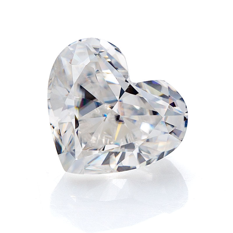 Warm Heart-Cut Moissanite Loose Stone