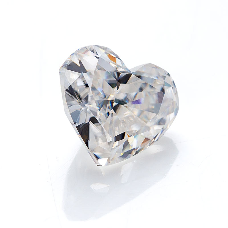 Warm Heart-Cut Moissanite Loose Stone
