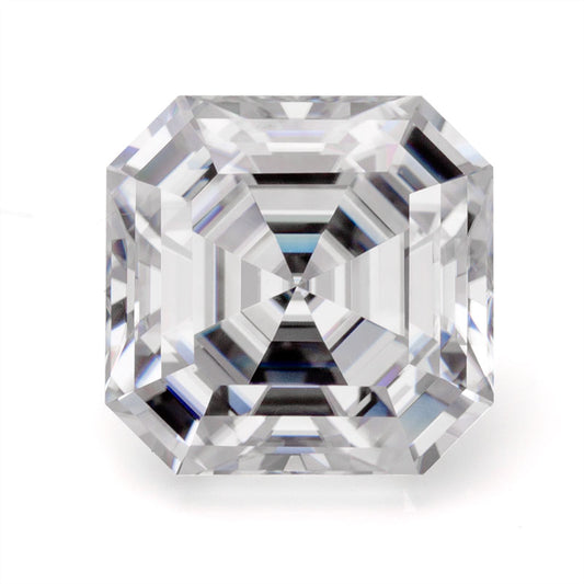 Refined Asscher-Cut Moissanite Loose Stone