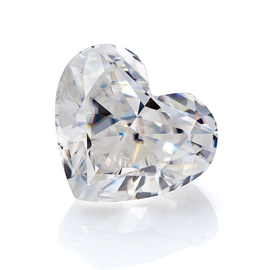 Warm Heart-Cut Moissanite Loose Stone