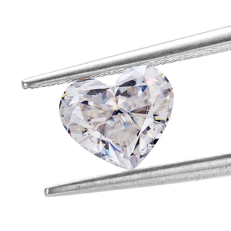 Warm Heart-Cut Moissanite Loose Stone